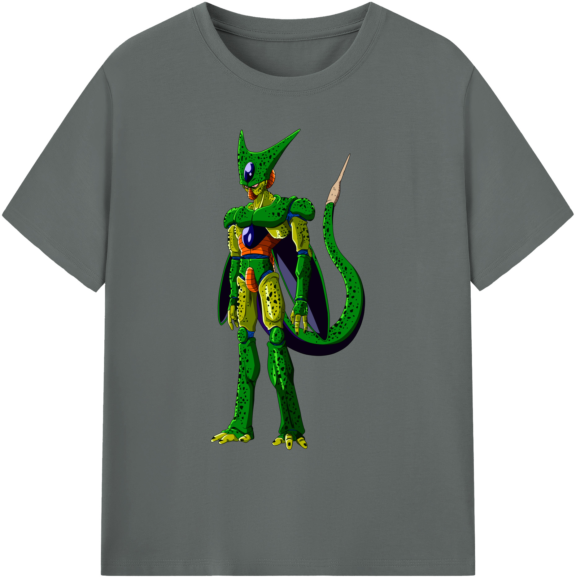 （画像用） ドラゴンボール セル DRAGON BALL Cell 綿100％ メンズ半袖Tシャツ｜肌触りやわらか＆通気性